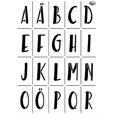 Alphabet modern Universelle DIN A3 Schablonen